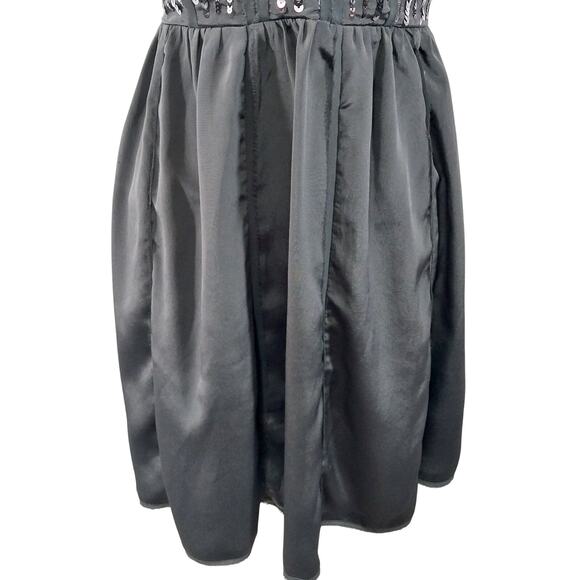 AMERICAN EAGLE! GORGEOUS GRAY SEQUINNED BODICE REMOVABLE STRAP MINI DRESS! SZ 12 - Picture 4 of 9